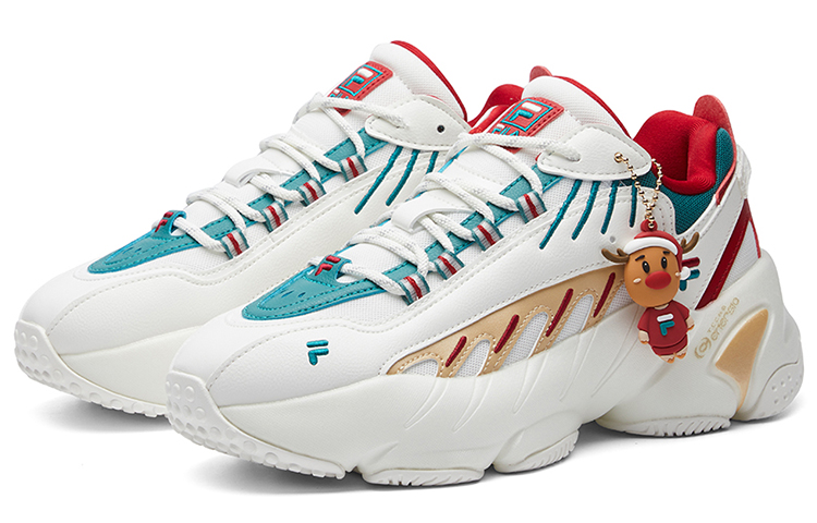 Lookbook (W) 휠라 ADE XMS 로우탑 화이트/그린/레드 F12W111225FBD