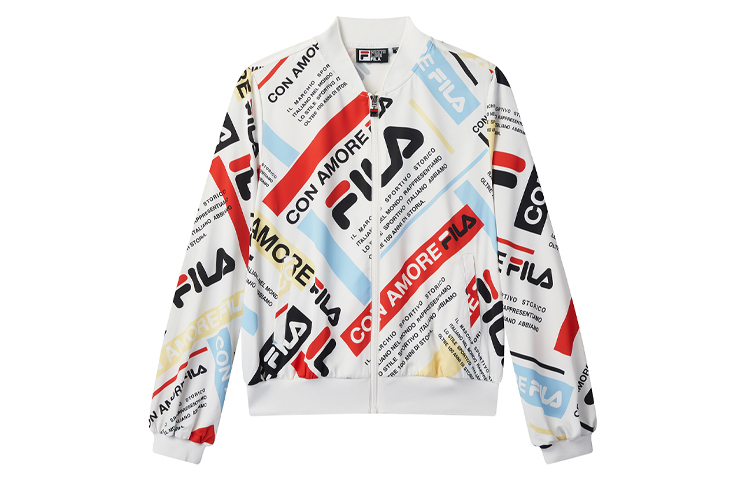 (Women) FILA All-Over Logo Print Floral Sports Jacket F11W028715F-PU 圖 2