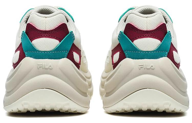 Shop (W) FILAアーチスニーカー 白赤水色 F12W241118FVD