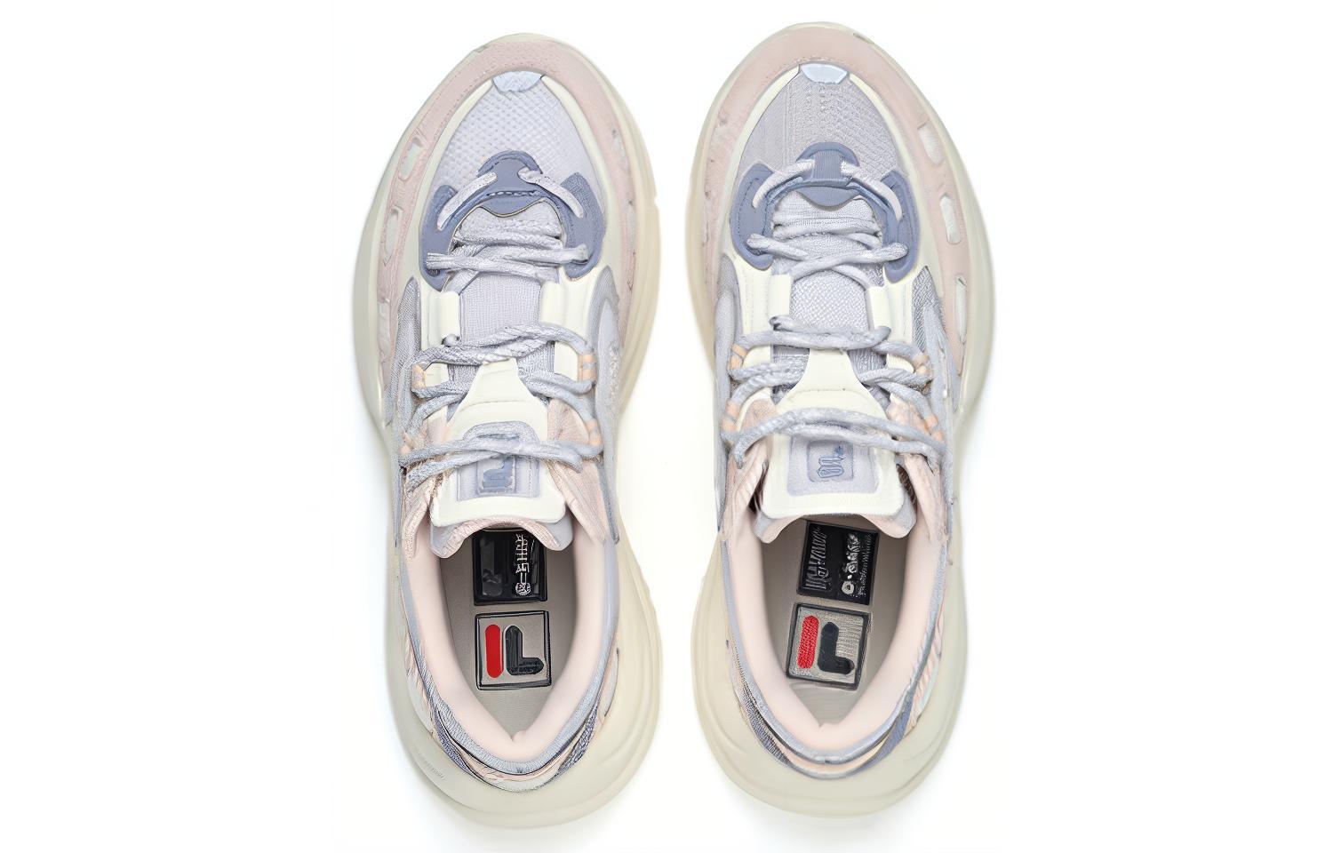 Shop (W) 휠라 아치 빈티지 슈즈 '핑크 퍼플 화이트' F12W221118FLS