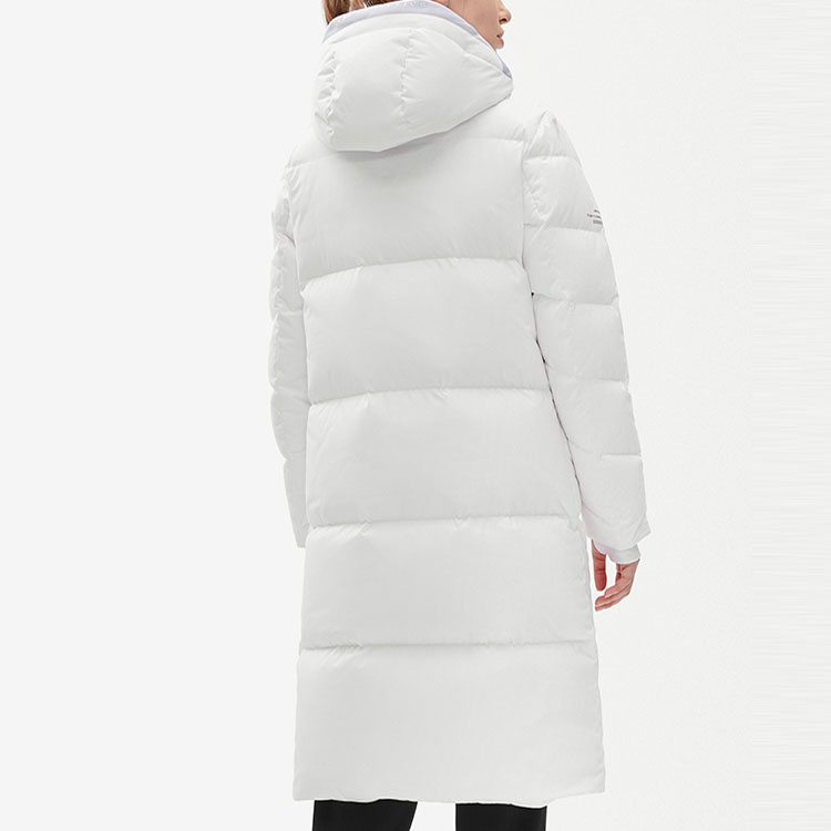 Details for (Women) FILA Athletics  Long Hooded Down Jacket Winter Jade White. A11W242908F-WT