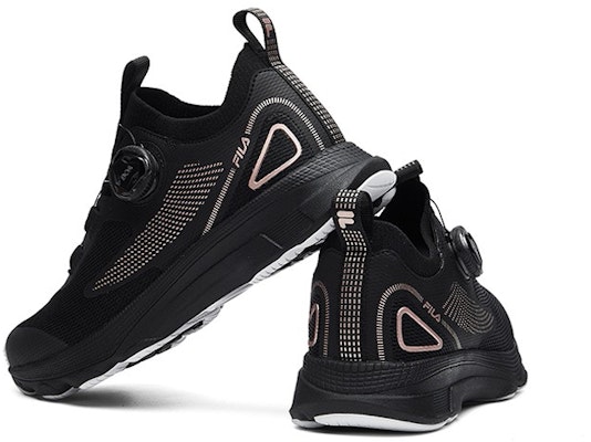 (W) 휠라 블랙/골드 운동화 A12W022210FBK Lookbook (W) 휠라 블랙/골드 운동화 A12W022210FBK