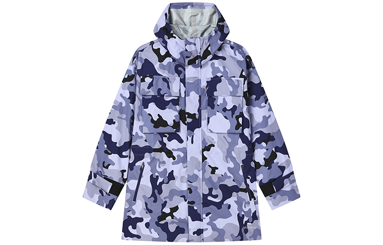 (Women) FILA Athletics Camo Print Woven Hoodie Jacket Deep Navy A11W131709F-NV 圖 2
