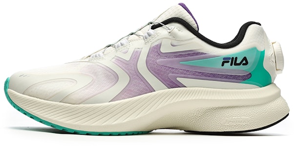 FILA斐乐 運動能量輕便減震 女款低筒跑步鞋 米紫綠 Buy FILA斐乐 運動能量輕便減震 女款低筒跑步鞋 米紫綠