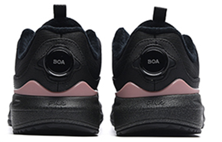 Shop (W) FILA Athletics Fleece Low-Top ''Zwart Roze'' A12W212210FBK