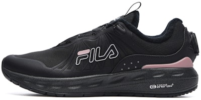 (Women) FILA Athletics Fleece Low-Top 'Black Pink' A12W212210FBK (Women) FILA Athletics Fleece Low-Top 'Black Pink' A12W212210FBK
