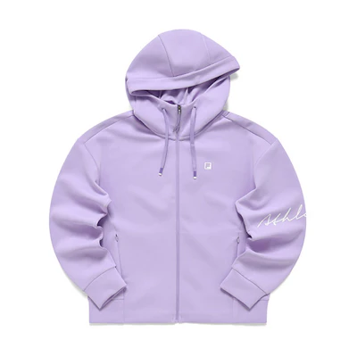 (Women) FILA Athletics Logo Hoodie in Purple Lilac A11W211504FVT