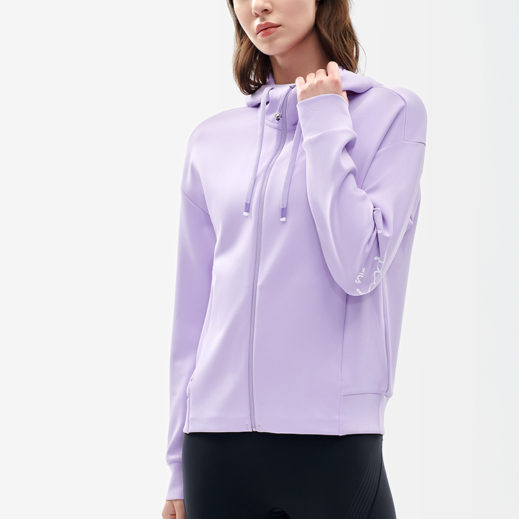 (Women) FILA Athletics Logo Hoodie in Purple Lilac A11W211504FVT 圖 4