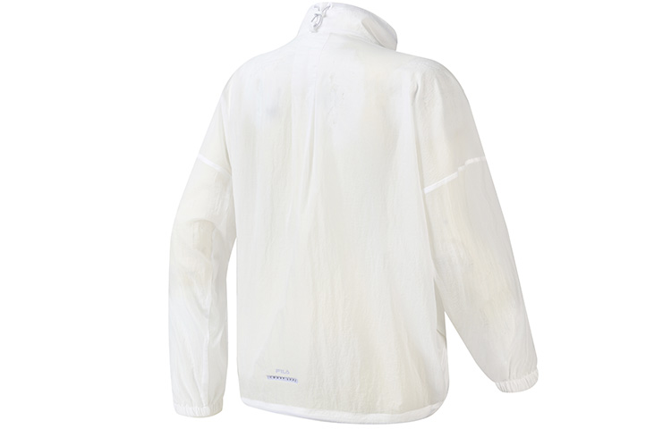 Lookbook (W) FILA 運動寬鬆拼接編織外套 玉白色 A11W223702F-WT