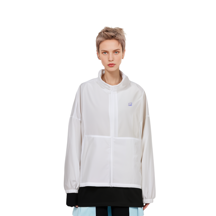 Purchase (W) FILA 運動寬鬆拼接編織外套 玉白色 A11W223702F-WT