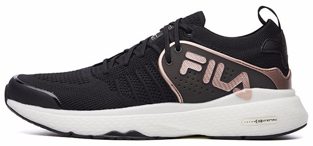 Fila 斐樂 運動低幫跑步鞋 女款 黑白金 Buy Fila 斐樂 運動低幫跑步鞋 女款 黑白金