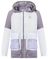 (Women) FILA Athletics Multi-Pocket Casual Utility Jacket Jade White A11W231702F-WT (Women) FILA Athletics Multi-Pocket Casual Utility Jacket Jade White A11W231702F-WT