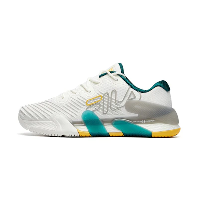 (W) FILA Athletics Low Top 'White Teal Blue'
