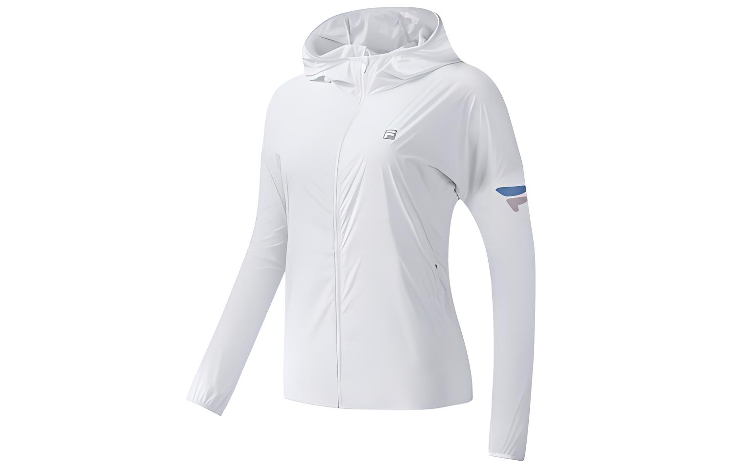 (Women) FILA Athletics Running Woven Hooded Jacket Jade White A11W022701F-WT
