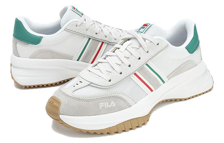 Order (W) FILA白灰緑アスレチックスシューズ (FILA white grey green athletic shoes) F12W322103FWM