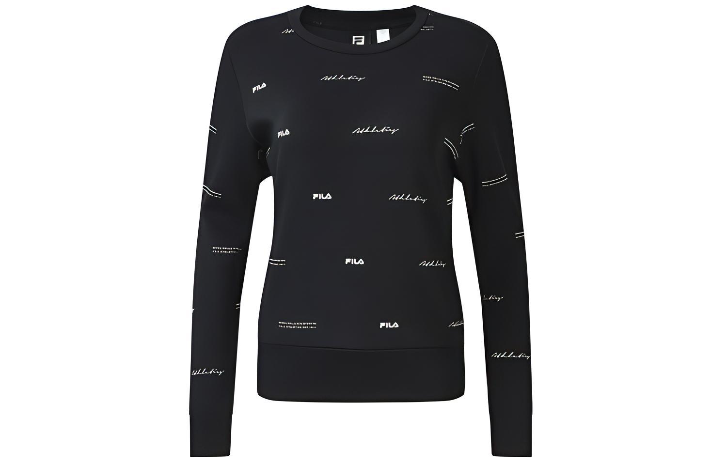 (Women) FILA Athletics Simple Logo Knitted Pullover Sweatshirt All-Over Print A11W231202F-ZA