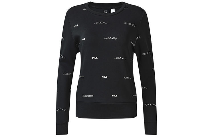 Order (W) FILA 運動簡約Logo針織套頭衫 全印圖案長袖上衣 A11W231202F-ZA