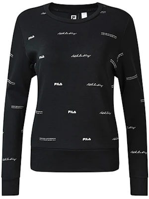 (W) FILA 運動簡約Logo針織套頭衫 全印圖案長袖上衣 A11W231202F-ZA Order (W) FILA 運動簡約Logo針織套頭衫 全印圖案長袖上衣 A11W231202F-ZA