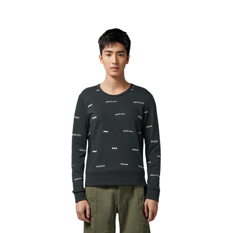 Purchase (W) FILA 運動簡約Logo針織套頭衫 全印圖案長袖上衣 A11W231202F-ZA