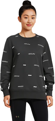 (W) FILA 運動簡約Logo針織套頭衫 全印圖案長袖上衣 A11W231202F-ZA Cheap (W) FILA 運動簡約Logo針織套頭衫 全印圖案長袖上衣 A11W231202F-ZA