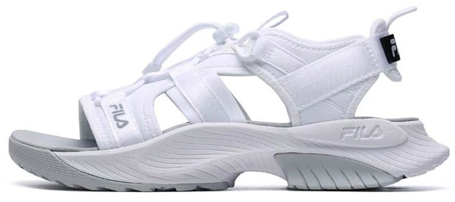 (Women) FILA Athletics Velcro Outdoor Open Toe Flat Heel Fashion Sports FILA White Sandals A12W122607FFW Buy (Women) FILA Athletics Velcro Outdoor Open Toe Flat Heel Fashion Sports FILA White Sandals A12W122607FFW