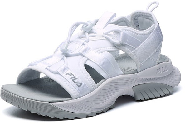 (Women) FILA Athletics Velcro Outdoor Open Toe Flat Heel Fashion Sports FILA White Sandals A12W122607FFW Order (Women) FILA Athletics Velcro Outdoor Open Toe Flat Heel Fashion Sports FILA White Sandals A12W122607FFW
