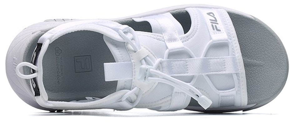 (Women) FILA Athletics Velcro Outdoor Open Toe Flat Heel Fashion Sports FILA White Sandals A12W122607FFW Shop (Women) FILA Athletics Velcro Outdoor Open Toe Flat Heel Fashion Sports FILA White Sandals A12W122607FFW