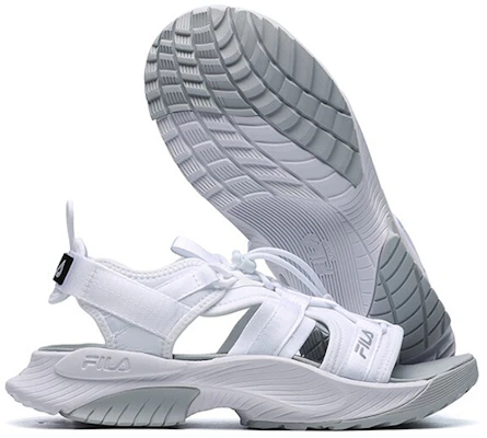 (W) FILA Witte Sandalen met Klittenband Open Teen Outdoor Platte Hak Sportschoenen A12W122607FFW Details for (W) FILA Witte Sandalen met Klittenband Open Teen Outdoor Platte Hak Sportschoenen A12W122607FFW
