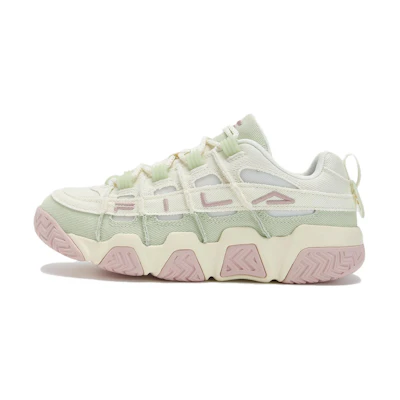 (W) FILA Barricade Basketball Shoes 'White Green Pink'