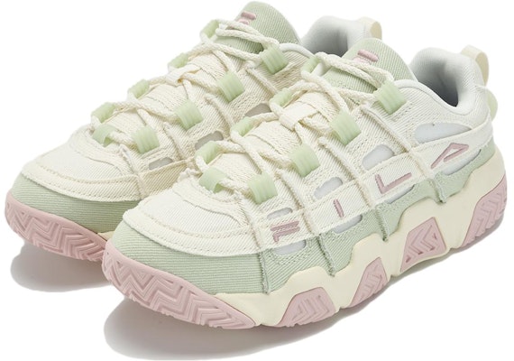 (Women) FILA Barricade Basketball Shoes 'White Green Pink' T12W333201FGS Lookbook (Women) FILA Barricade Basketball Shoes 'White Green Pink' T12W333201FGS