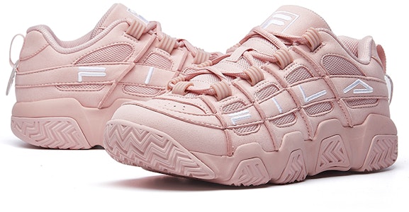 (W) FILA Barricade 复古低帮鞋-粉白色 F12W041202FWP Shop (W) FILA Barricade 复古低帮鞋-粉白色 F12W041202FWP