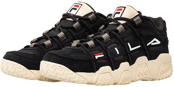 Fila Fusion 斐樂潮牌 BarricadeLow 突破者 復古籃球鞋 女款 黑白 Order Fila Fusion 斐樂潮牌 BarricadeLow 突破者 復古籃球鞋 女款 黑白