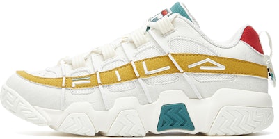 (Women) FILA Barricade VNTG White/Yellow/Green F12W031218FSH (Women) FILA Barricade VNTG White/Yellow/Green F12W031218FSH