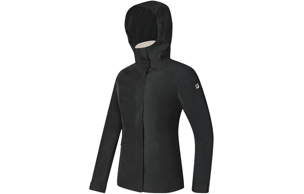 (Women) FILA Black Outdoor Hooded Long Jacket A11W417708F-BK