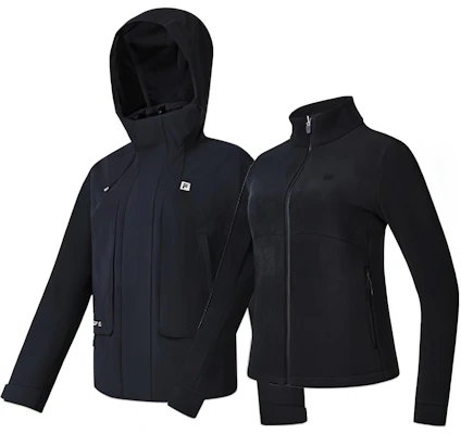 (W) FILA Jaket Olahraga Outdoor Hitam Anti Air 3-in-1 dengan Hoodie A11W347507F-BK Buy (W) FILA Jaket Olahraga Outdoor Hitam Anti Air 3-in-1 dengan Hoodie A11W347507F-BK
