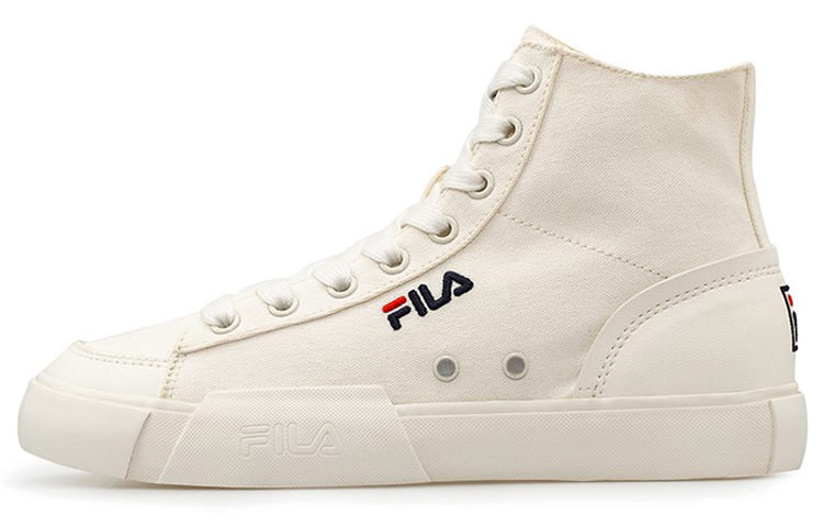 (Women) FILA Block High-Top Canvas Shoes White T12W034404FSW