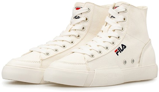 (W) FILAブロックハイカットキャンバスシューズ (ホワイト) T12W034404FSW Order (W) FILAブロックハイカットキャンバスシューズ (ホワイト) T12W034404FSW