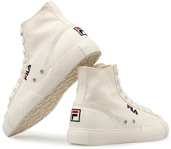 (W) FILAブロックハイカットキャンバスシューズ (ホワイト) T12W034404FSW Lookbook (W) FILAブロックハイカットキャンバスシューズ (ホワイト) T12W034404FSW