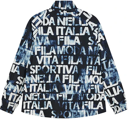 (W) FILA 蓝色印花高尔夫外套 A11W135703F-ZA Lookbook (W) FILA 蓝色印花高尔夫外套 A11W135703F-ZA