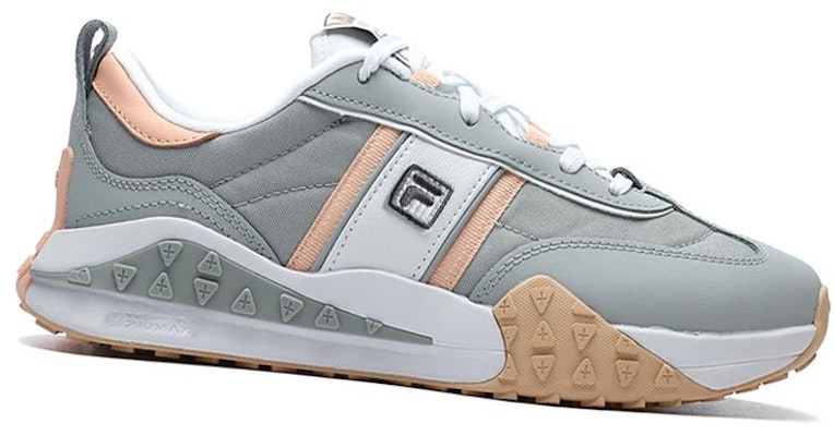 (W) FILA ブリック スニーカー グレー/ピンク F12W211119FHW Order (W) FILA ブリック スニーカー グレー/ピンク F12W211119FHW