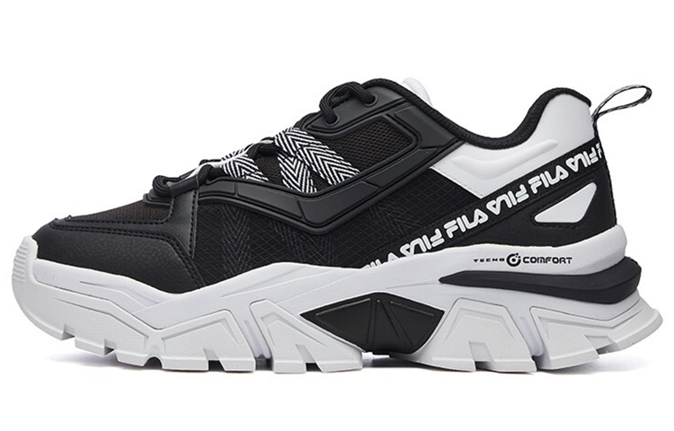 (W) FILA Buffer Low-Running Shoes Black/White