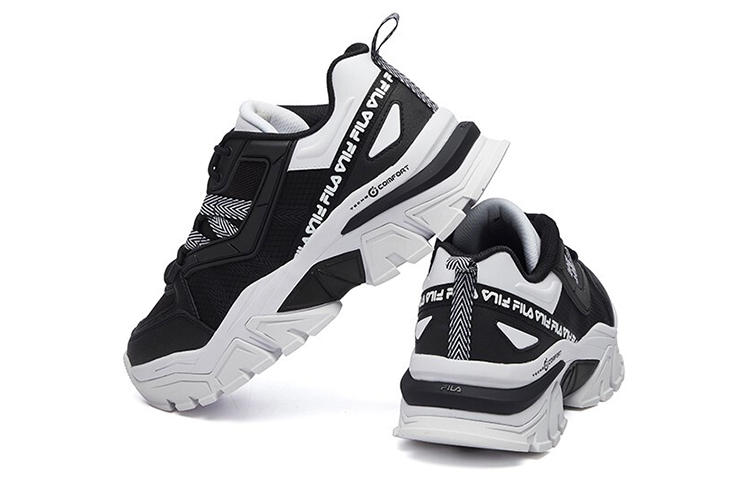 (W) FILA Buffer Low-Running Shoes Black/White 圖 5
