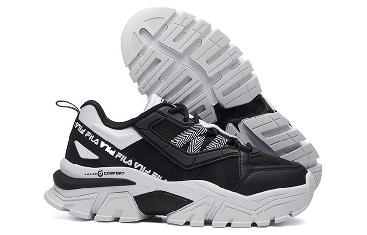 (W) FILA Buffer Low-Running Shoes Black/White 圖 6
