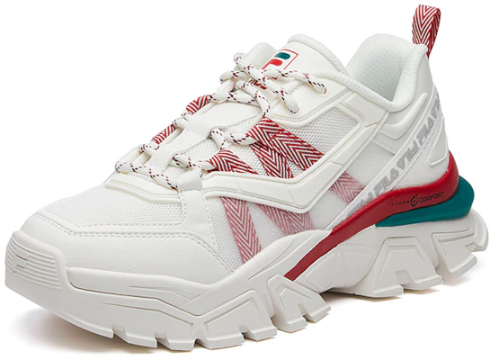 (W) FILA Buffer Lage Sneakers Wit/Rood F12W114119FSR Order (W) FILA Buffer Lage Sneakers Wit/Rood F12W114119FSR