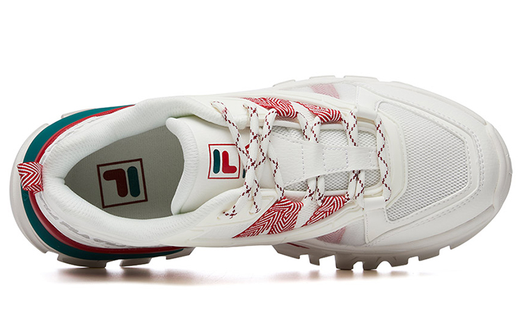 Lookbook (W) FILA Buffer Lage Sneakers Wit/Rood F12W114119FSR