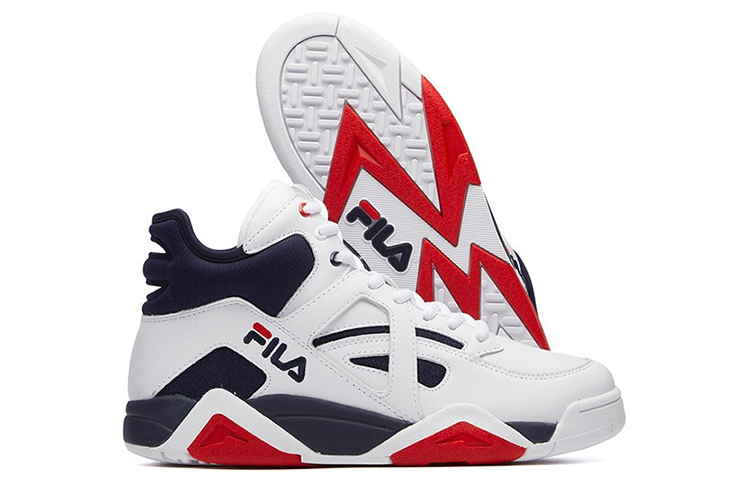 Purchase (W) FILA Cage High Wit/Blauw T12W041205FWP