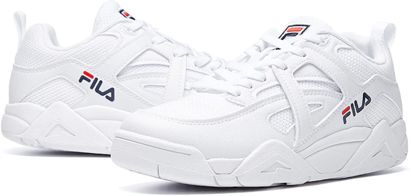 (W) FILA Cage Knit Low VNTG Wit Sneakers F12W021214FWT Shop (W) FILA Cage Knit Low VNTG Wit Sneakers F12W021214FWT