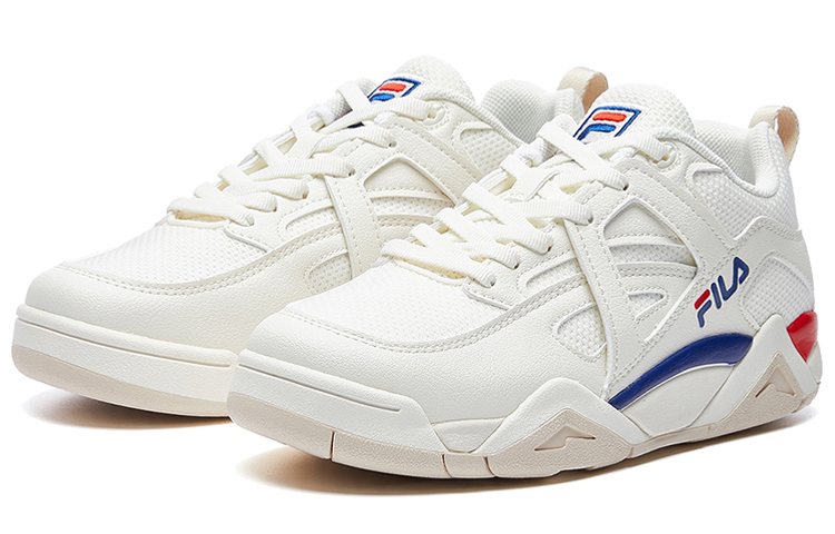 Lookbook (W) FILA Cage Knit Low Wit/Blauw/Rood F12W021214FGA