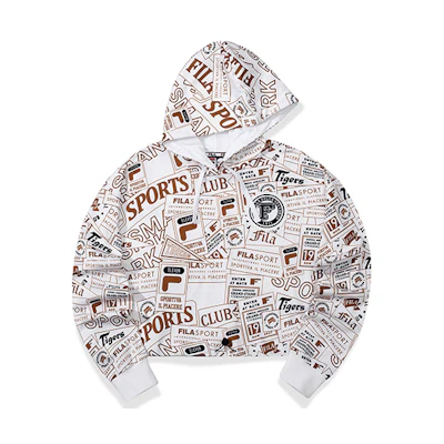 (Women) FILA Camel Full-Print Sports Sweatshirt T11W035203F-DR