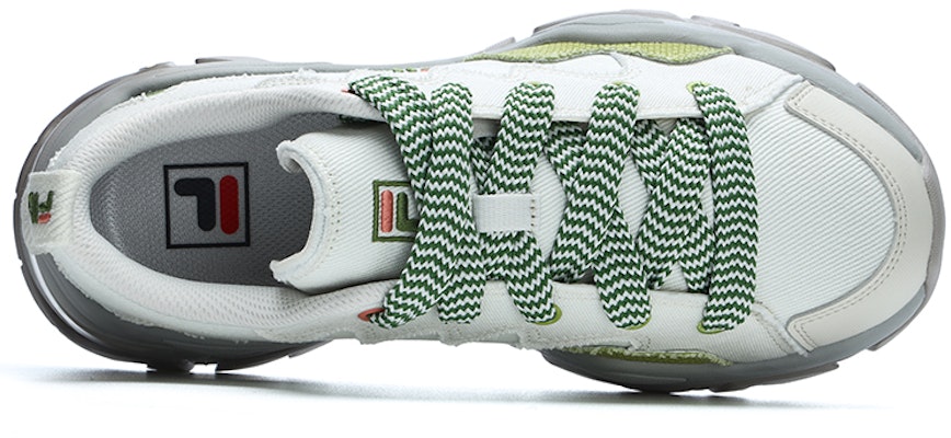(W) FILA 帆布低帮鞋 '鱼骨白灰绿' F12W321304FVE Lookbook (W) FILA 帆布低帮鞋 '鱼骨白灰绿' F12W321304FVE